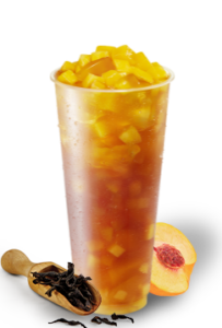 Peach black tea Mixue